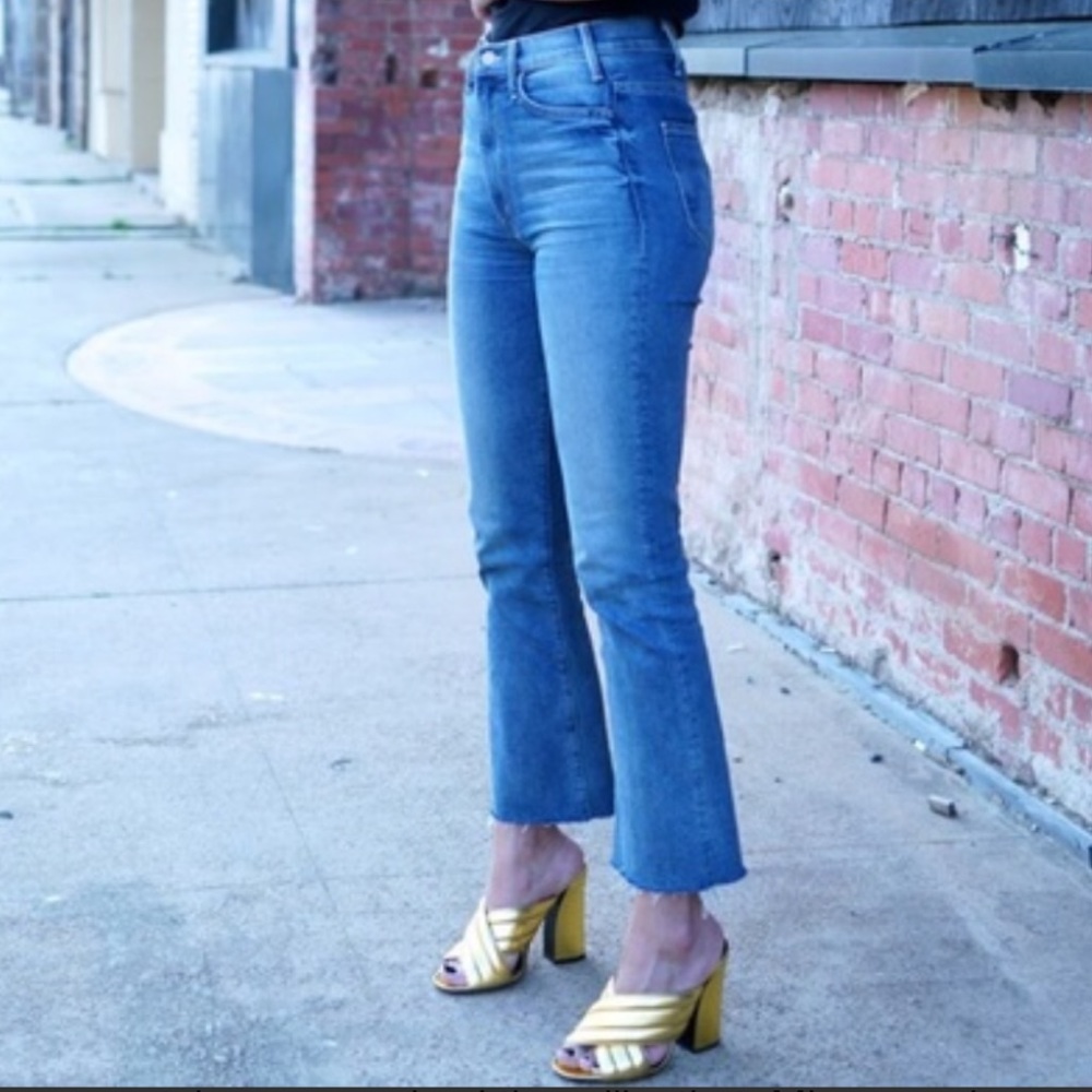 Hustler ankle crop fray